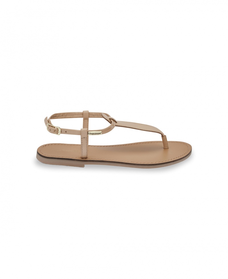 Sandales à entre-doigts Les Tropeziennes HARVIL Lanières Beige Femme|NMXM-79252254